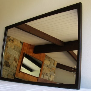 Mid Century Modern Walnut  Wall Mirror