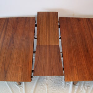 Mid Century Modern Drop Leaf Dining Table with Butterfly Leaf image 5