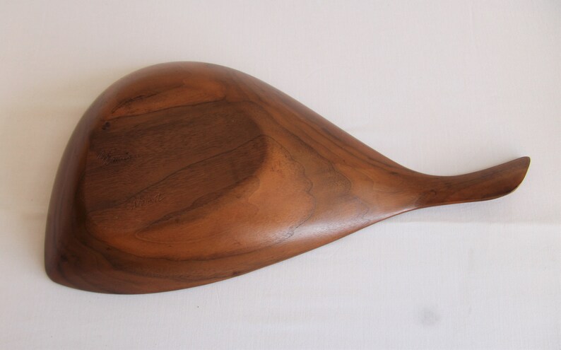 Emil Milan Hand Crafted Two Part Walnut Bowl, Functional Sculptures image 4