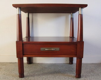 Solid Cherry Nightstand By Willett Furniture, Trans-East Series