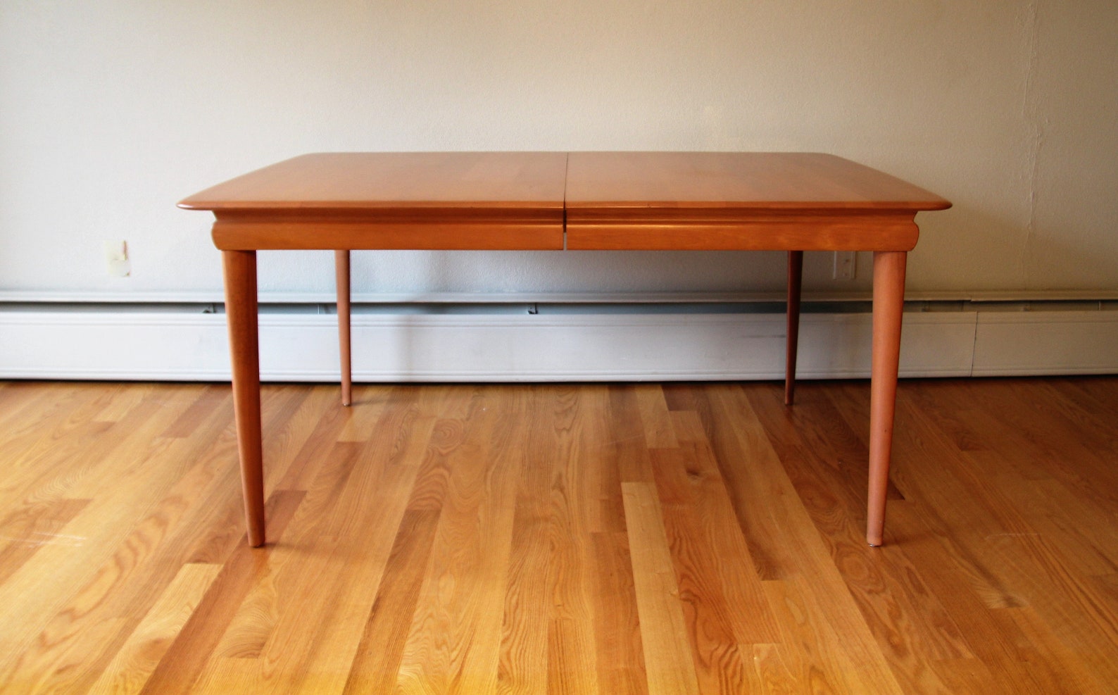 Vintage Heywood Wakefield Dining Table With Two Leaves Etsy