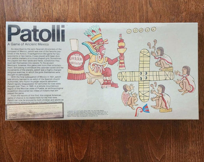 Patolli Ancient Mexico Aztec Board Game 1980 Kirk SEALED New Whitehall ...