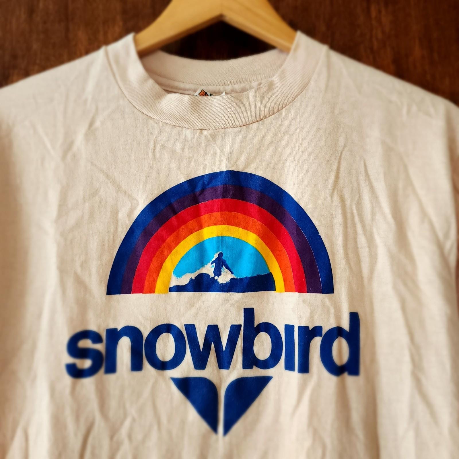 Vintage Snowbird Ski Resort Shirt Rainbow Utah USA Single Stitched