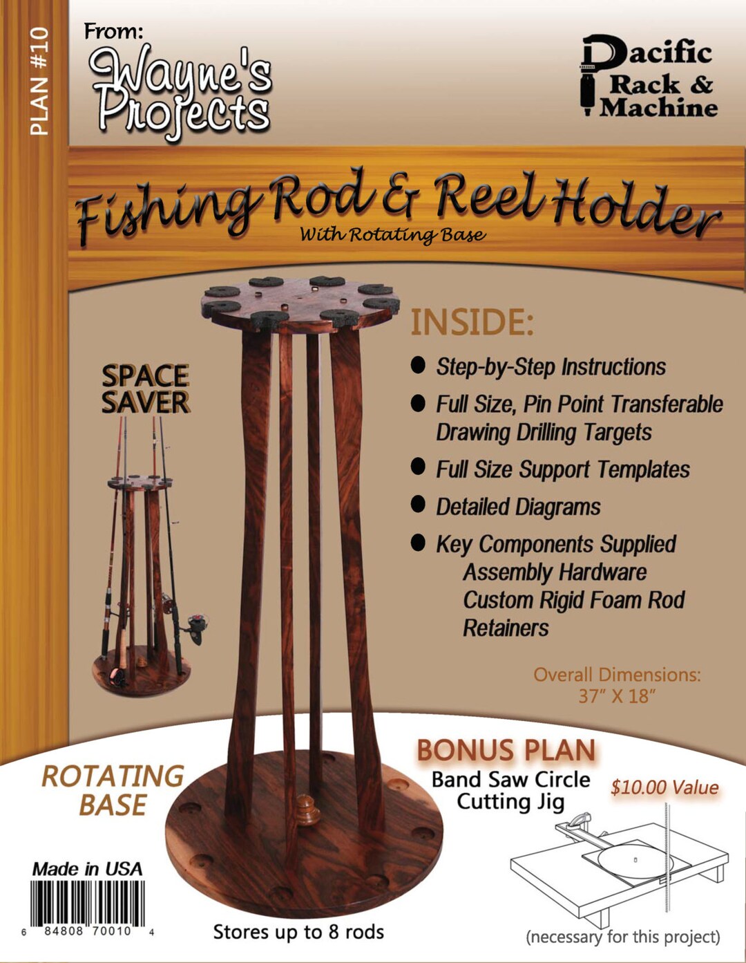 17A. Fishing Rod & Reel Holder Plans Etsy