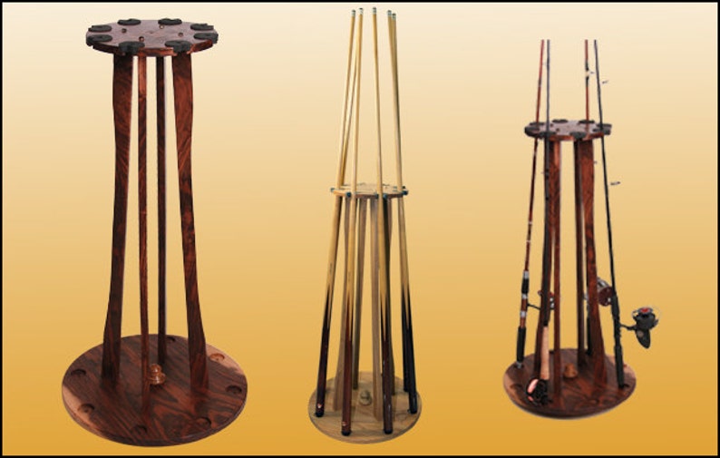 17. Fishing Rod & Reel or Pool Cue Holder Etsy