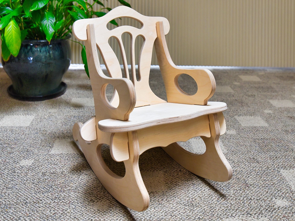 50. Large Child's Rocking Chair Plans Etsy