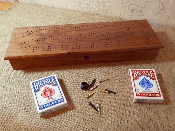 Vintage The Classic Collection Cribbage Wooden Board 3 Player Game for sale  online