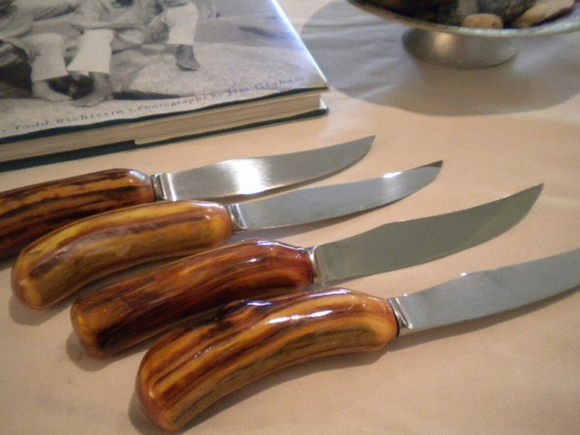 3. Sheffield Steak Knife Set With Handmade Wood Handles Etsy