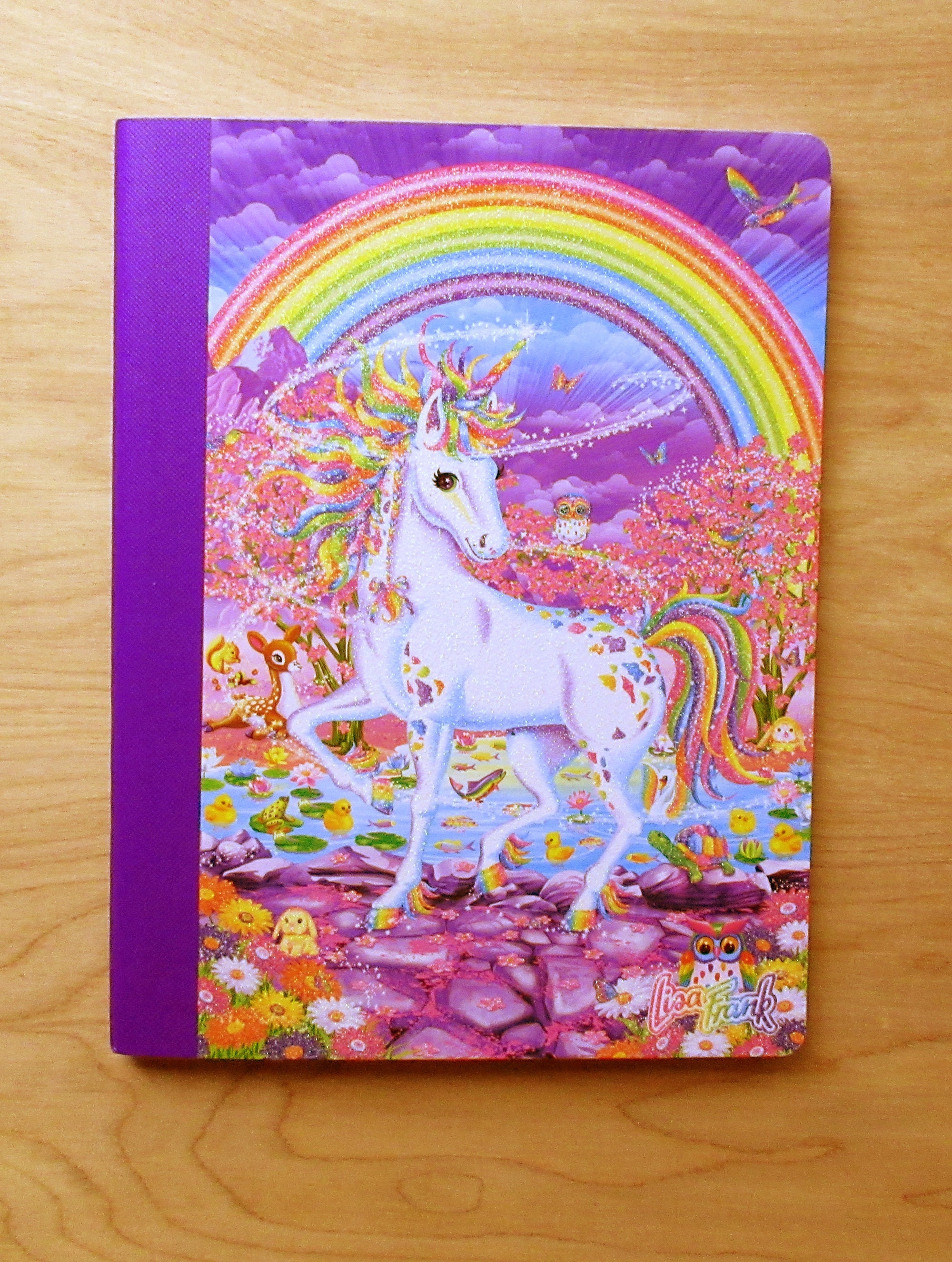 Lisa Frank Rainbow Unicorn Composition Book 