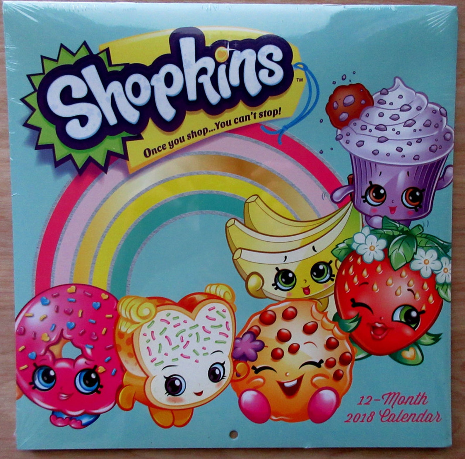 Shopkins Once you shop...You can't stop 2018 Calendar 12 | Etsy