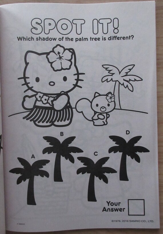 7100 Hello Kitty Jumbo Coloring Book Picture HD