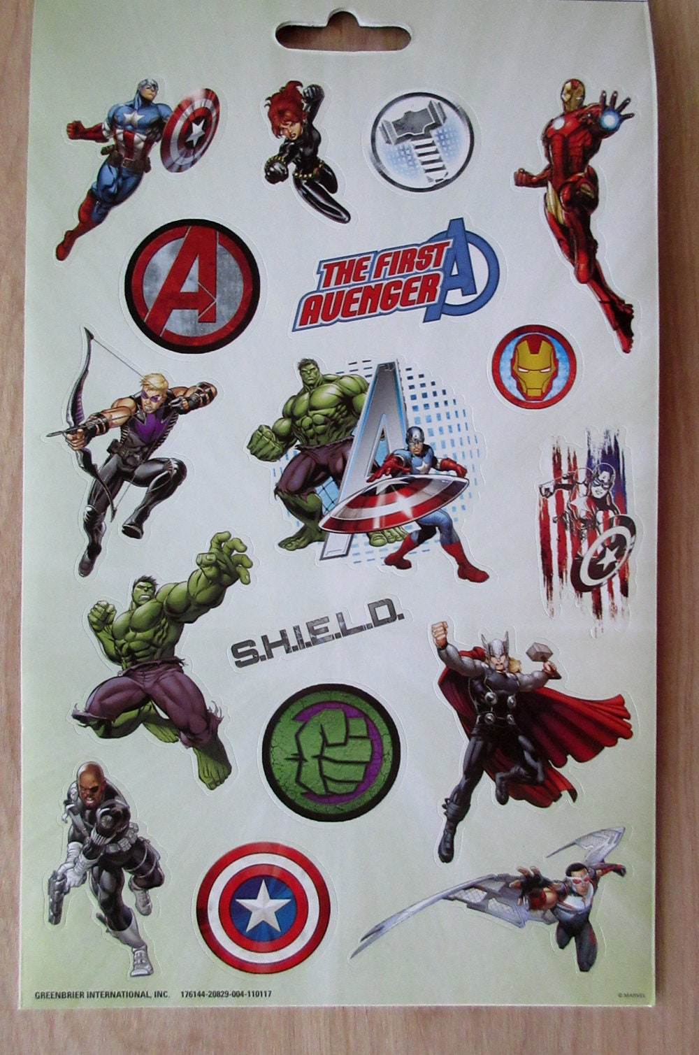 Marvel Avengers Sticker Sheet