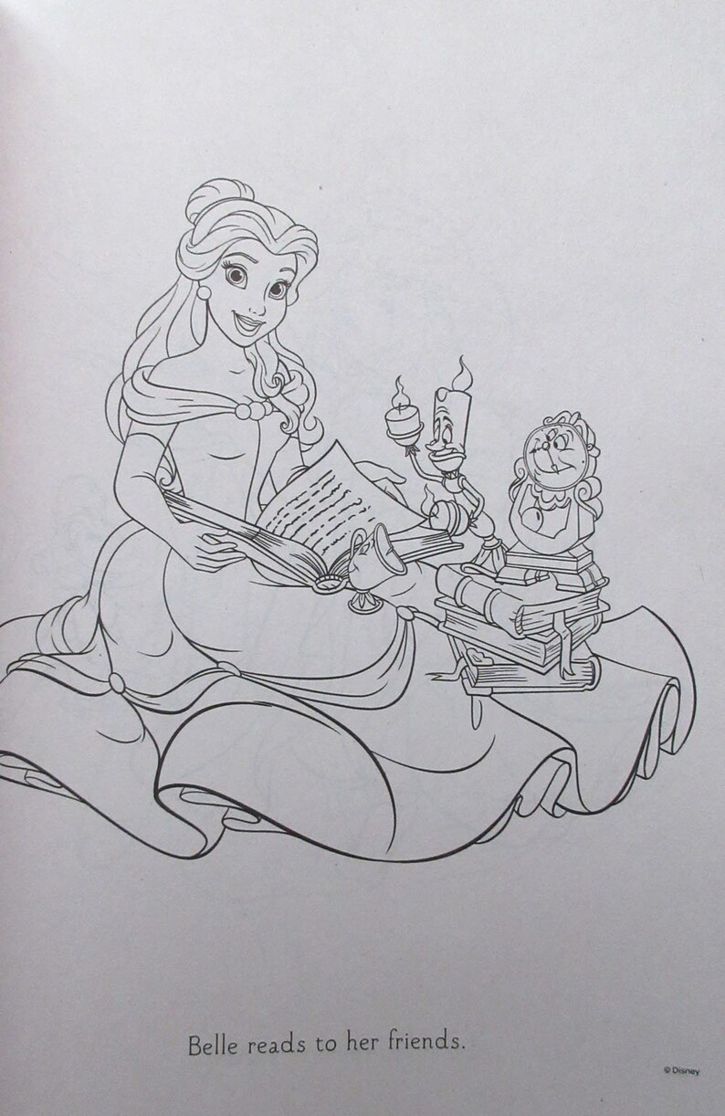 Disney Princess Jumbo Coloring & Activity Pagescoloring Etsy