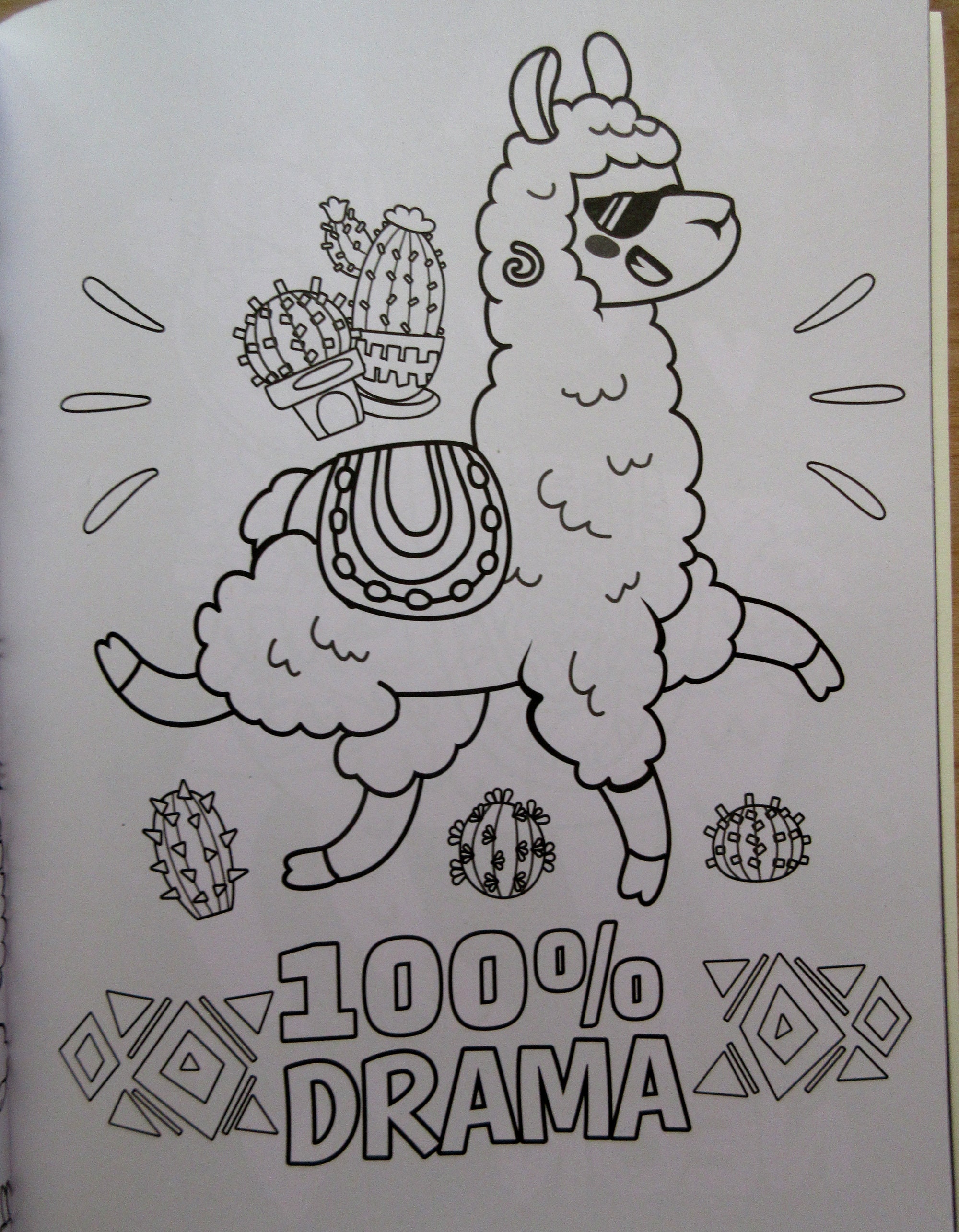 LLAMA-Coloring Book COLOR ME Super Cute | Etsy