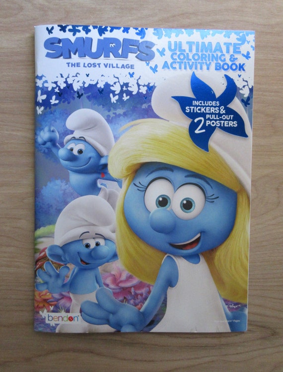 Smurfs The Lost Village Ultimate Coloring And Activity Etsy smurfs the lost village wall calendar 2021