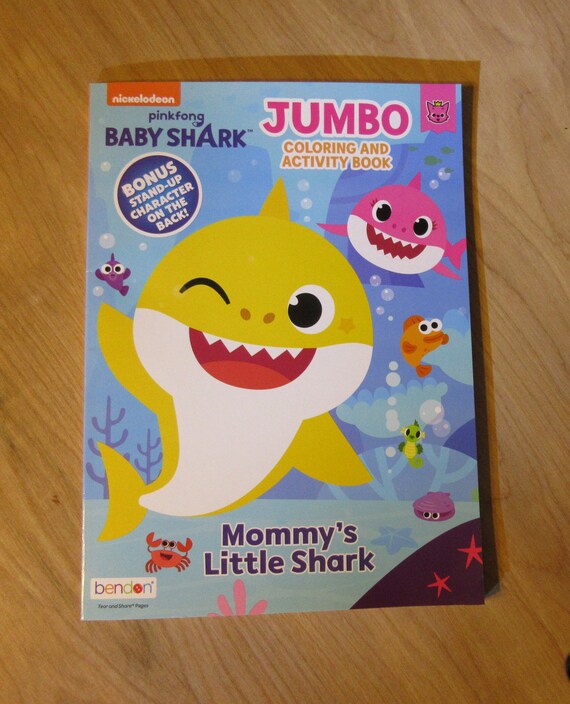 Baby Shark Jumbo Coloring And Activity Book Mommy's Etsy
