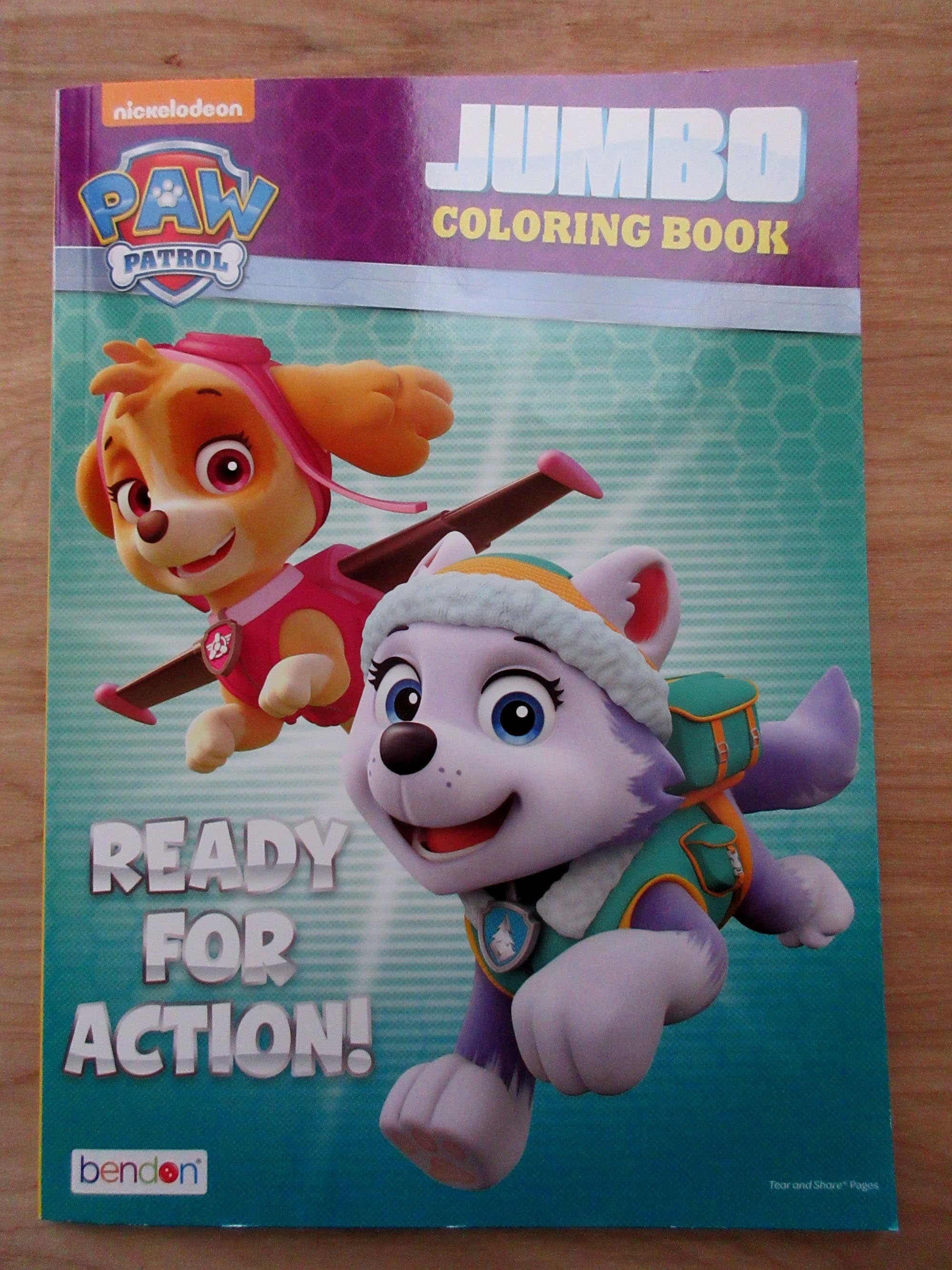 Paw Patrol Jumbo Coloring Book Everest Marshall Rubble Chase 