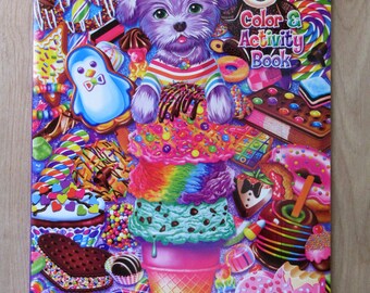 new lisa frank giant coloring and activity booktogether etsy