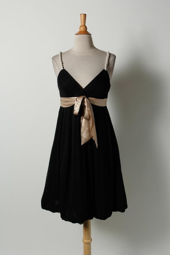 bcbg black and gold dress