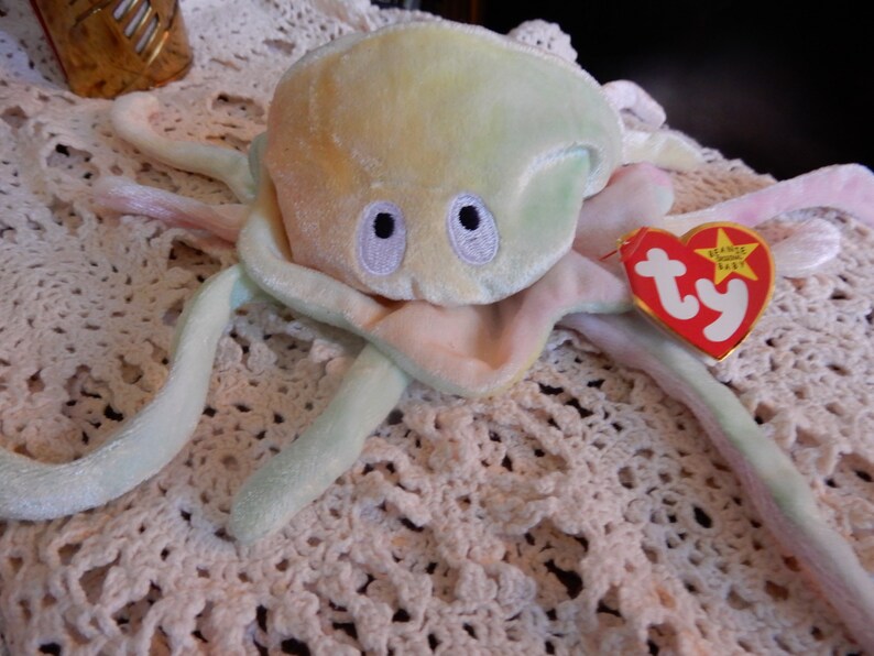 Rare Vintage Ty Beanie Baby gouchy Jellyfish Retired 1998 - Etsy
