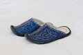 Mongolian Felt Slippers, beautiful with leather sole, best yurt costume, nice original footwear, valentine gift idea, halloween, anniversary product logo