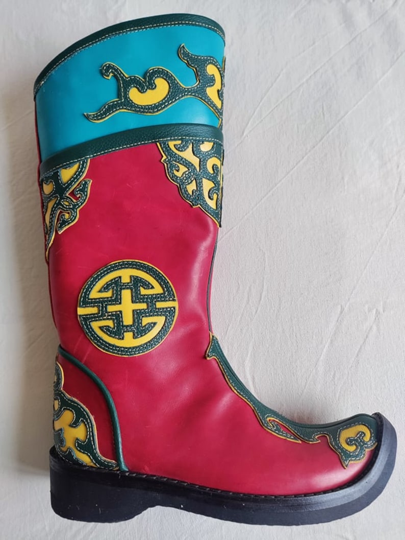 Mongolian Boots for Shamane Etsy