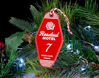 Rosebud Motel Christmas Ornament: Schitts Creek Acrylic Tree Ornament