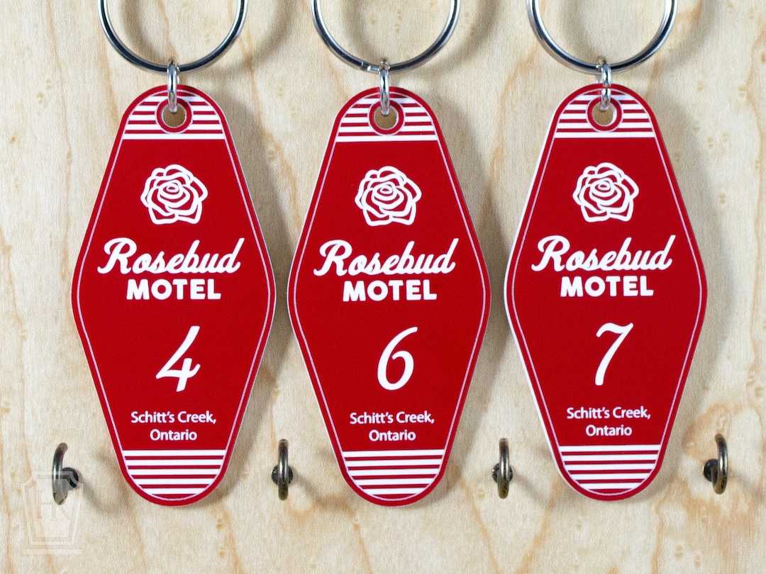 Schitt's Creek Rosebud Motel Key Tag For Room 7, Retro Design In - Foto 8