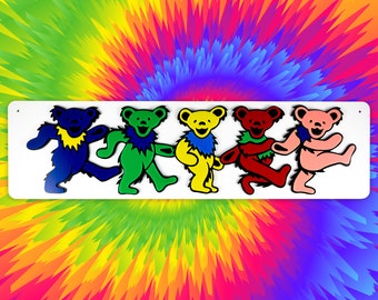 Grateful Dead Dancing Bears Acrylic Sign | Deadhead Art