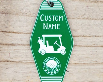 Golf Cart Keychain Personalized | Vintage Keychain | Gift for Golfer