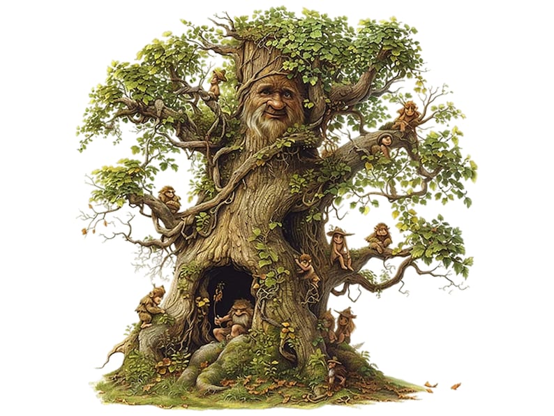 Trolls Tree Troll Tree, Tree Troll Clipart, Woods Troll, Troll Illustration, PNG ...