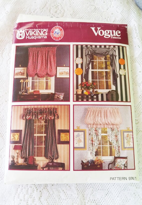 Curtain Patterns Drapes Patterns Window Treatment Pattern Etsy