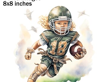 Football Kids, Kids Football Clipart Images, Football PNG for Kids, Kids Football Sublimation, Kids Fall Images