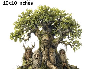Troll Tree, Tree Troll Clipart, Woods Troll, Troll Illustration, PNG Forest Troll , Happy Trolls Images, Gnome Trolls PNG, Tree Gnomes