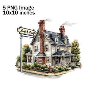 Bed & Breakfast PNG, Hotel Clipart, Hotelhuisafbeeldingen, B en B Huis, Ontbijthuis Afbeeldingen, Ontbijthuis