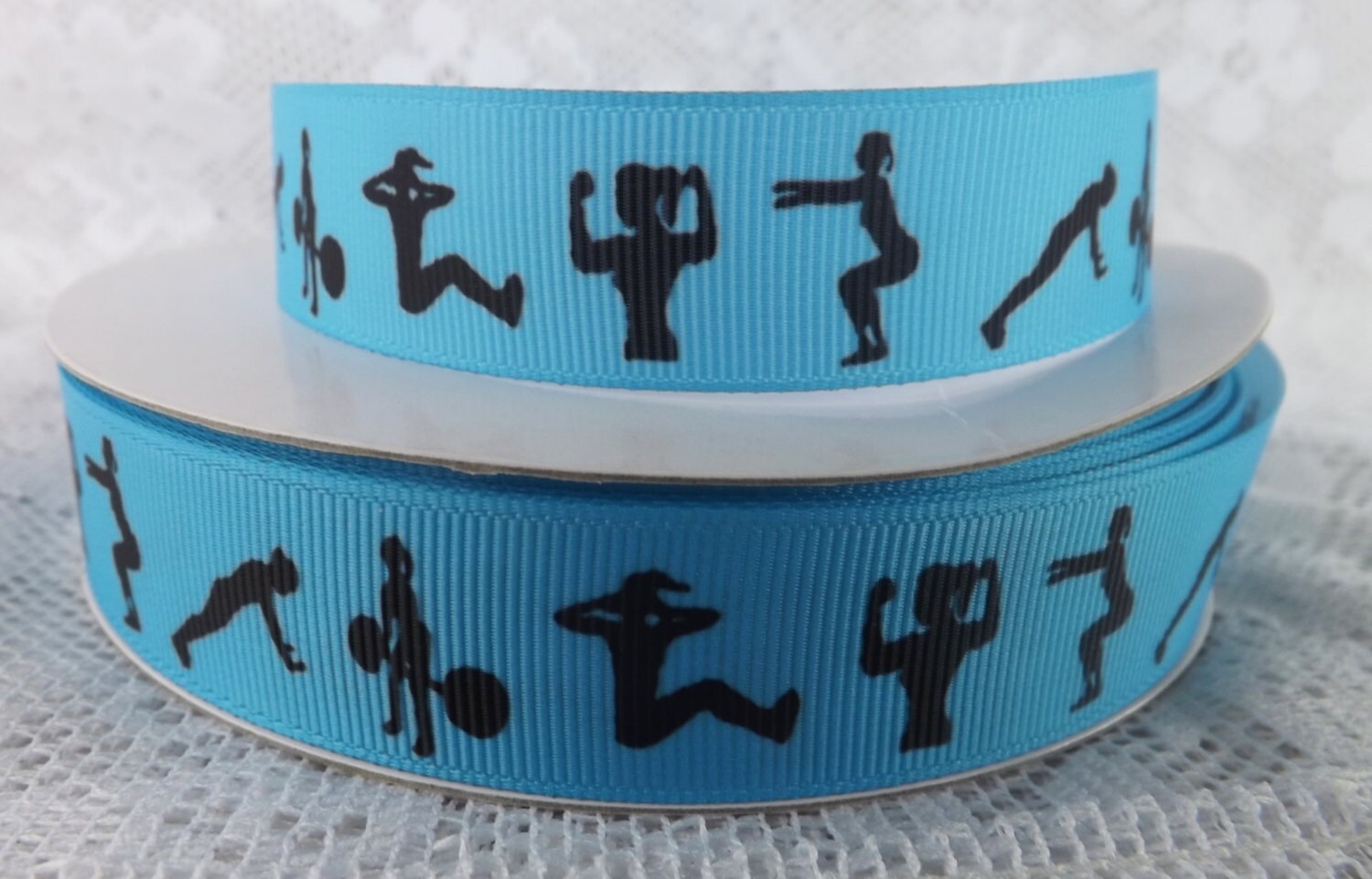 Gym Ribbon Workout Ribbon 7/8 ribbon weightlifting ribbon Etsy