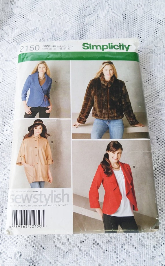 Simplicity 2150 Misses/' Jackets Sewing Pattern