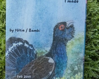 Art Zine "Bird themed ATCs I made" birds Mini / One Page Zine