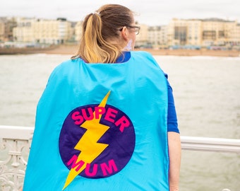 Mothers Day Personalised Superhero Adult Cape