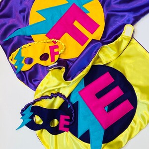 kids cape and eye mask superhero bundle image 2