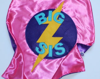 Personalized Big Sister/Brother Superhero Cape