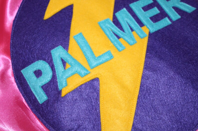 Personalised Superhero Adult Cape with full names Bild 8