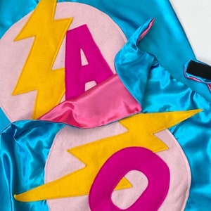 Adult Superhero personalised Cape with initial