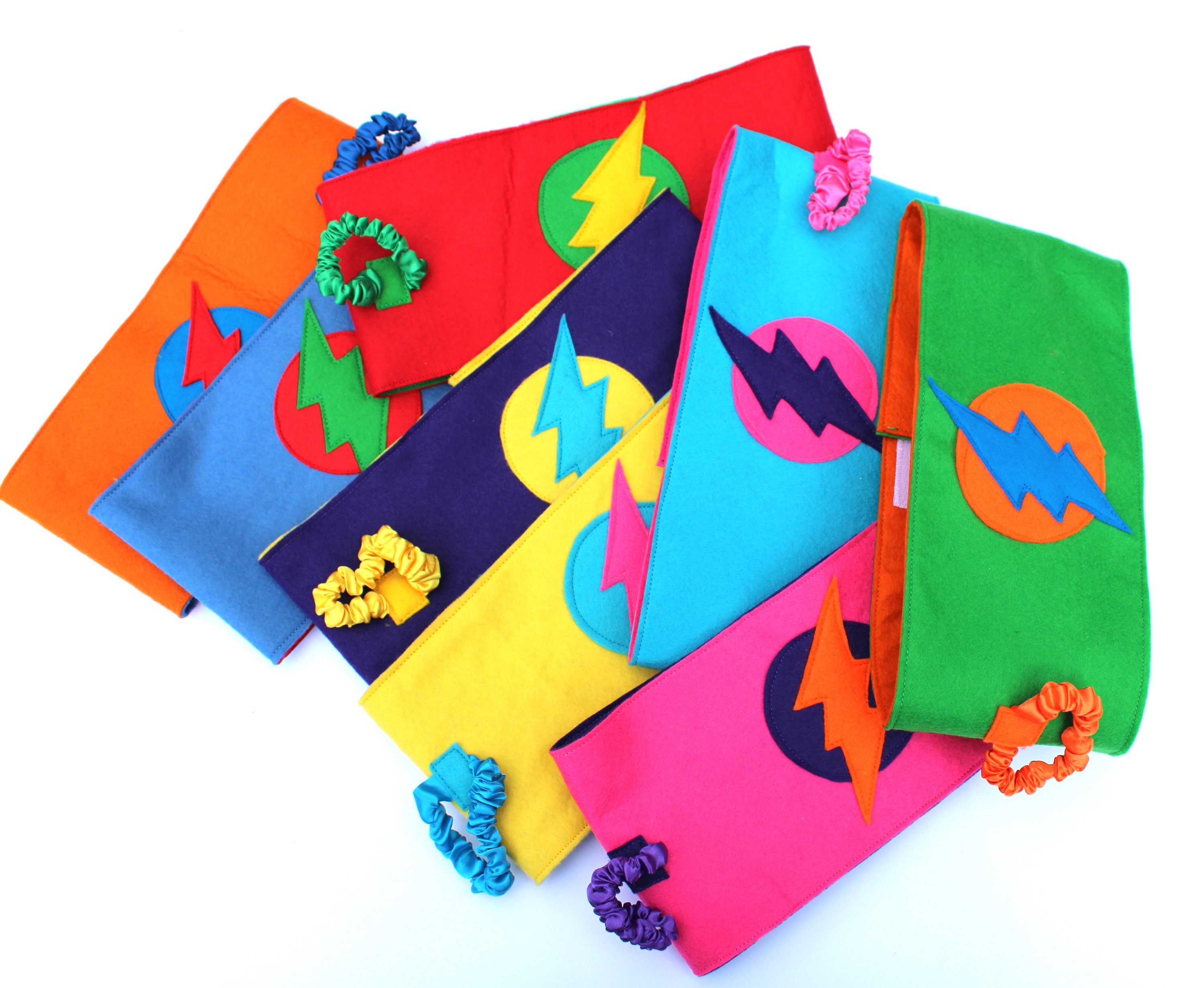 Children's Felt Superhero Belt with Buddy Holder