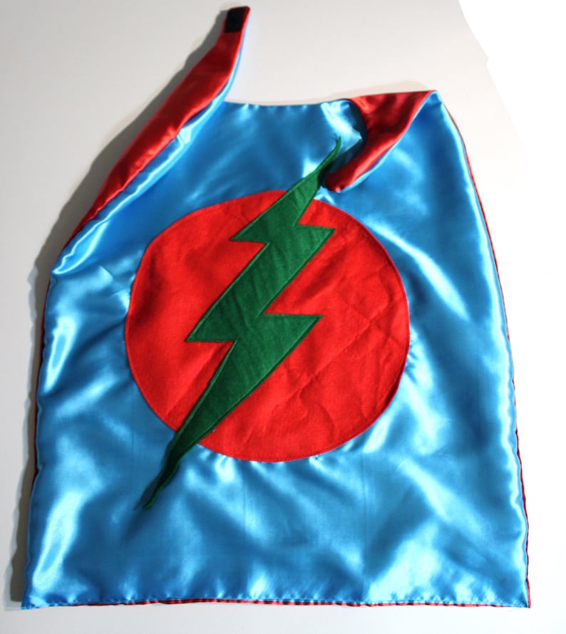 Cape de super-héros turquoise pour enfant, prête à être expédiée image 7