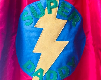 Fathers Day Personalised Superhero Adult Cape