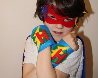 superhero personalised cuffs for kids