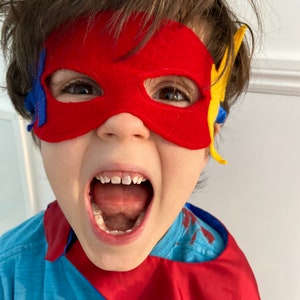 kids cape and eye mask superhero bundle image 10