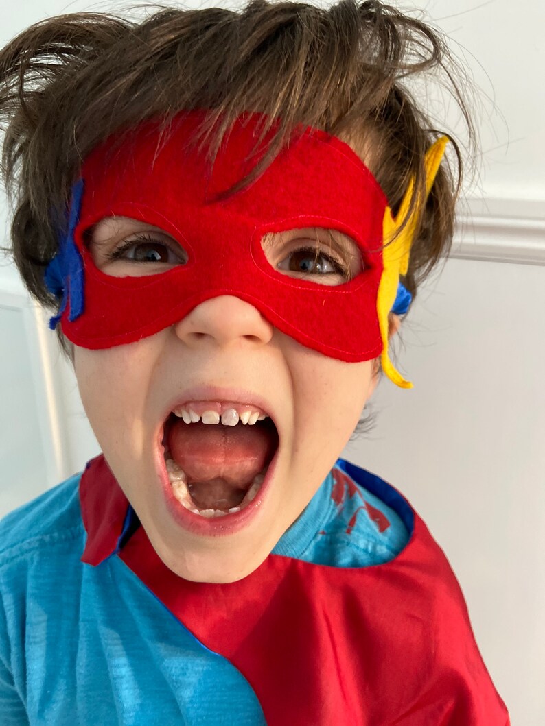 kids cape and eye mask superhero bundle image 10