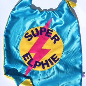 Personalised Superhero Adult Cape with full names image 1